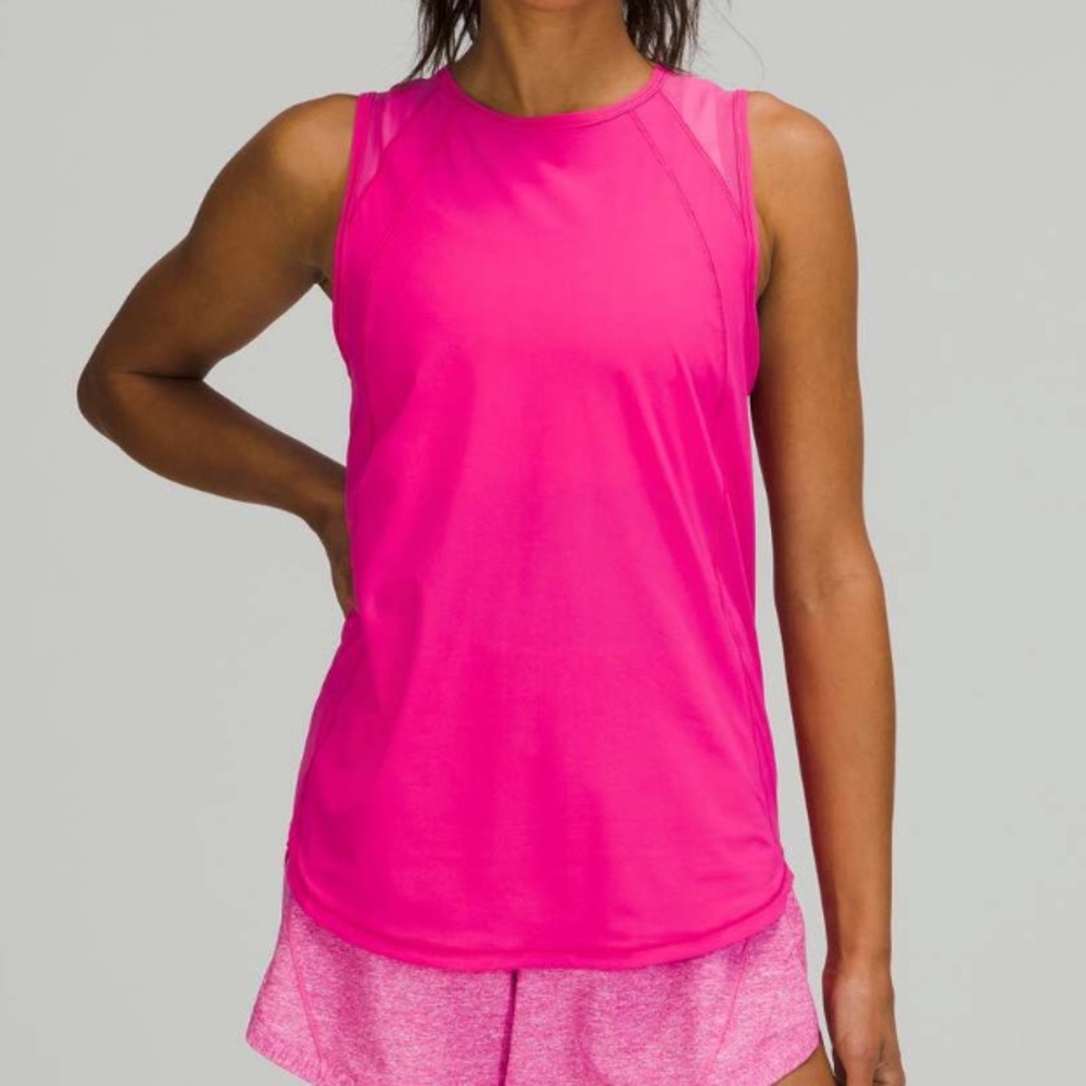 Lululemon sculpt athletic tank pink